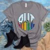 Hustle & Heart NC Monogram Tees Colorful Pencil Monogram Graphic Tee