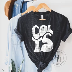 Hustle & Heart NC Colts Retro Screenprint Transfer Transfers