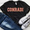 Hustle And Heart NC Conradi Black Faux Chenille Letters Graphic Tee Faux Chenille And Glitter Letter Patch Tees