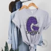 Hustle & Heart NC Cougars Purple Glitter Varsity Doodle School Doodle Designs