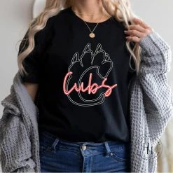 Hustle & Heart NC Neon Mascots Cubs Red Neon Mascot