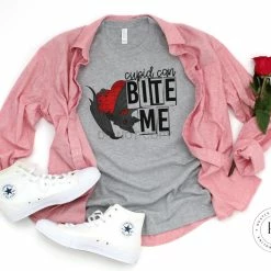 Hustle & Heart NC Valentine's Day Cupid Can Bite Me