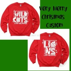 Hustle & Heart NC Customizable Name Tees Custom Have A Very Merry Christmas Design