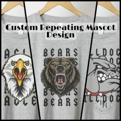 Hustle & Heart NC Custom Repeating Mascot Design Repeating Mascot Designs
