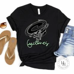 Hustle & Heart NC Neon Mascots Cyclones Green Neon Mascot