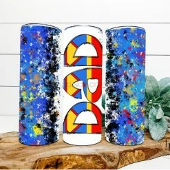 Hustle & Heart NC Dad Hero Completed 20oz Skinny Tumbler