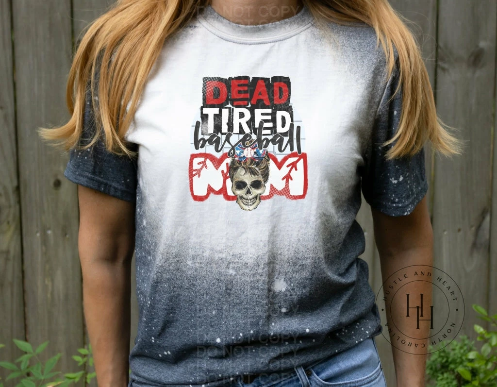 Hustle & Heart NC Dead Tired BLANK Mom - SUBLIMATION TRANSFER Transfers
