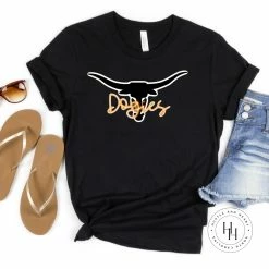 Hustle & Heart NC Dogies Orange Neon Mascot Neon Mascots