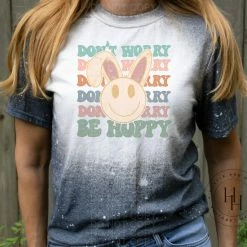 Hustle & Heart NC Transfers Don't Worry Be Hoppy Retro Bunny - SUBLIMATION TRANSFER