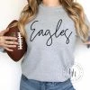 Hustle & Heart NC Eagles Cursive Screenprint Transfer