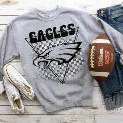 Hustle & Heart NC Transfers Eagles Triangle Mascot Screenprint Transfer