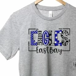 Hustle & Heart NC East Bay Eagles Doodle Graphic Tee