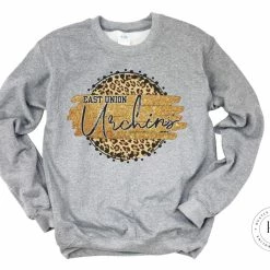 Hustle & Heart NC East Union Urchins Faux Glitter Leopard Circle Designs