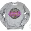 Hustle & Heart NC Eldorado Eagles Faux Glitter Leopard Circle Designs