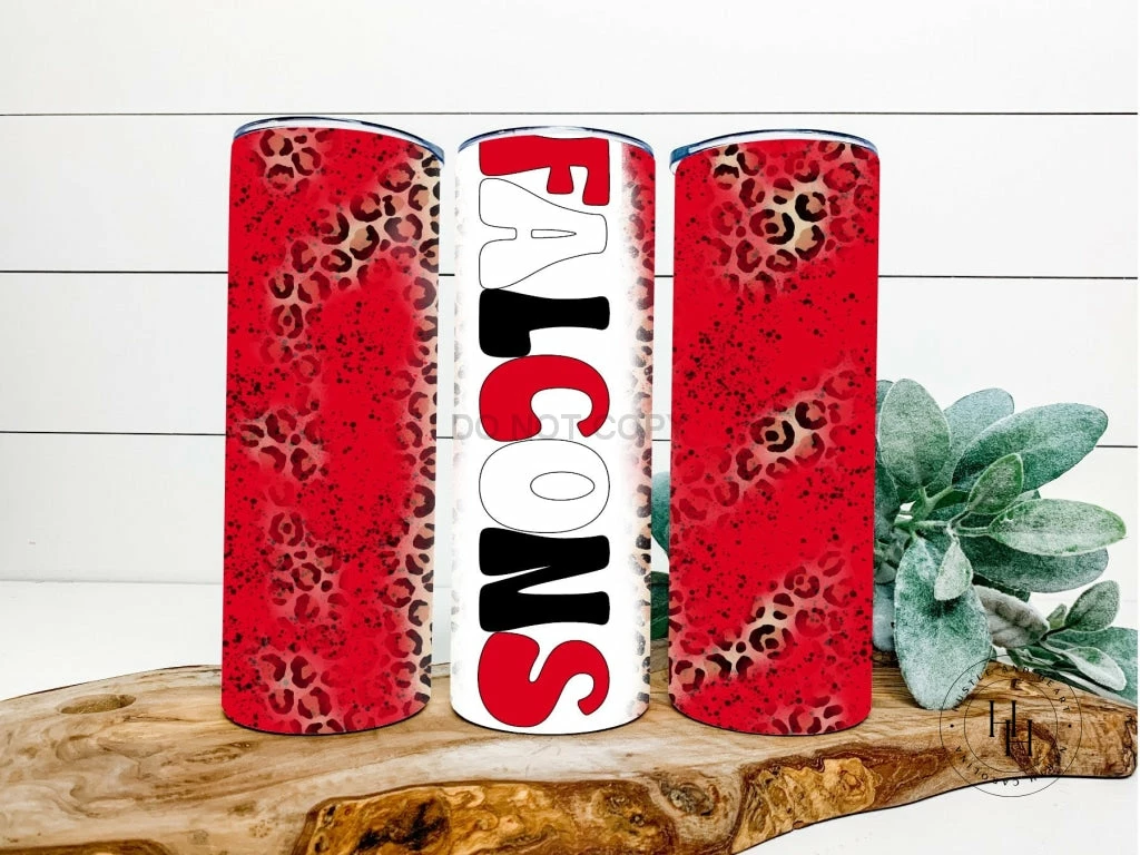 Hustle & Heart NC Falcons Completed 20oz Skinny Tumbler Tumbler Of The Week