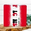 Hustle & Heart NC Falcons Red/Black Completed 20oz Skinny Tumbler