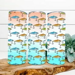 Hustle & Heart NC Tumbler Of The Week Fishing Completed 20oz Skinny Tumbler