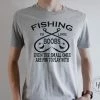 Hustle And Heart NC Fishing Is Like Boobs Graphic Tee Father's Day