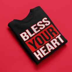 Hustle & Heart NC Bless Your Heart Valentine's Day Graphic Tee
