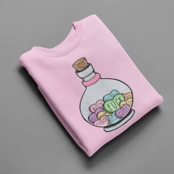 Hustle & Heart NC Sweary Conversation Heart Jar Valentine's Day Graphic Tee