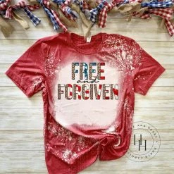 Hustle & Heart NC Free And Forgiven Screenprint Transfer Transfers