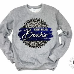 Hustle & Heart NC Frost Polar Bears Faux Glitter Leopard Circle Designs