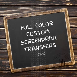 Hustle & Heart NC Custom Transfers Full Color Custom Screenprint Transfers