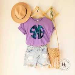 Hustle & Heart NC Galaxy Monogram Graphic Tee