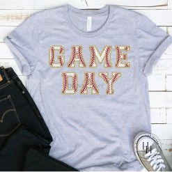 Hustle And Heart NC Faux Chenille And Glitter Letter Patch Tees Game Day Baseball Faux Chenille Letters Graphic Tee