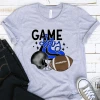 Hustle & Heart NC Game Day Blue Graphic Tee Mascot Pride