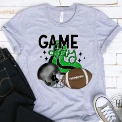 Hustle & Heart NC Game Day Green Graphic Tee