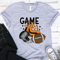 Hustle & Heart NC Mascot Pride Game Day Orange Graphic Tee