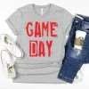 Hustle And Heart NC Game Day Red Burnbook Graphic Tee