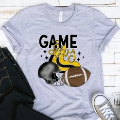 Hustle & Heart NC Game Day Yellow Graphic Tee Mascot Pride