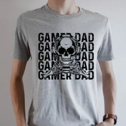 Hustle And Heart NC Father's Day Gamer Dad Graphic Tee
