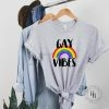 Hustle And Heart NC Gay Vibes Pride Graphic Tee LGBTQIA+ Pride/Equality