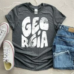 Hustle & Heart NC Transfers Georgia Retro Screenprint Transfer