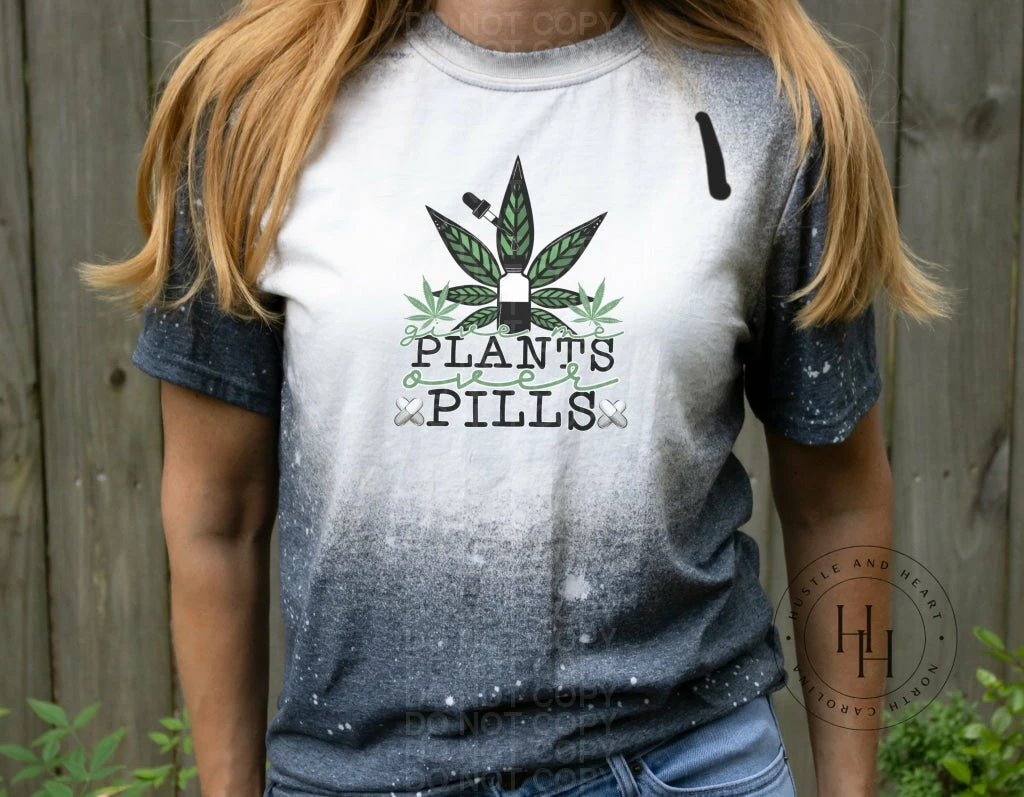 Hustle & Heart NC Transfers Give Me Plants Over Pills - SUBLIMATION TRANSFER