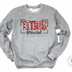 Hustle & Heart NC Glenwood Titans Doodle Graphic Tee School Doodle Designs