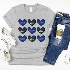 Hustle & Heart NC Valentine's Day Gophers Conversation Heart Graphic Tee