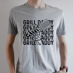 Hustle And Heart NC Father's Day Grill Daddy Graphic Tee