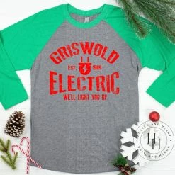 Hustle & Heart NC Christmas Screenprint Transfers Griswold Electric Screenprint Transfer