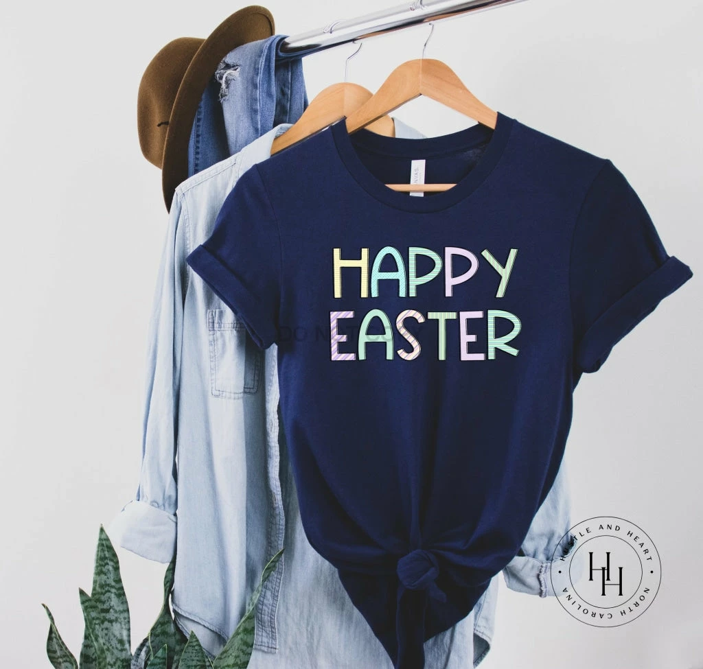 Hustle & Heart NC Happy Easter Graphic Tees
