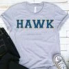 Hustle And Heart NC Faux Chenille And Glitter Letter Patch Tees HAWK Sapphire Faux Chenille Letters Graphic Tee
