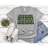 Hustle & Heart NC Repeating Mascot Designs Highlanders Green Repeating Graphic Tee