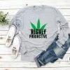Hustle & Heart NC Highly Productive Marijuana Leaf Graphic Tee 420 & Cannabis