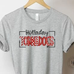 Hustle & Heart NC School Doodle Designs Holladay Tornadoes Doodle Graphic Tee