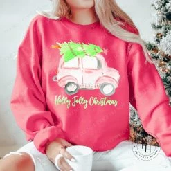 Hustle & Heart NC Holly Jolly Christmas Graphic Tee