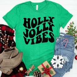 Hustle & Heart NC Holly Jolly Vibes Screenprint Transfer