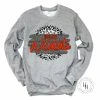 Hustle & Heart NC Holly Wildcats Grey Leopard Graphic Tee